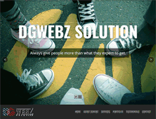 Tablet Screenshot of dgwebz.com